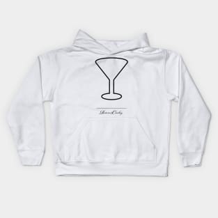 Meta Martini Glass Kids Hoodie